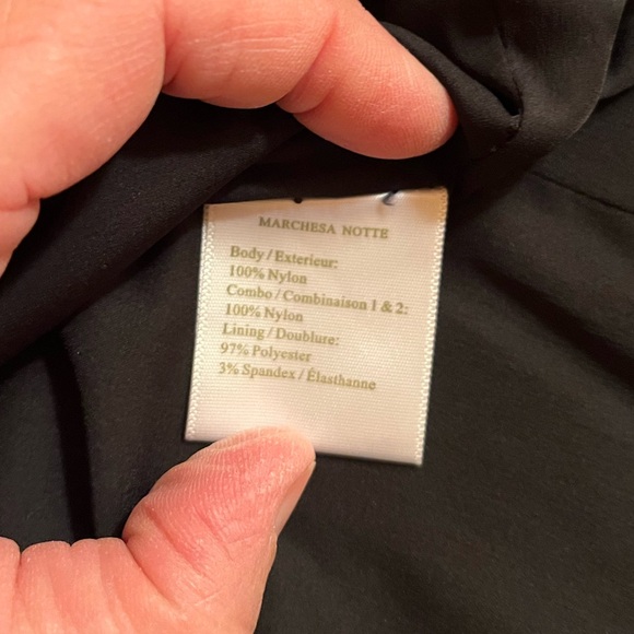 Marchesa Notte Black & Gold Filagree Crinoline Mini Dress - Picture 8 of 9